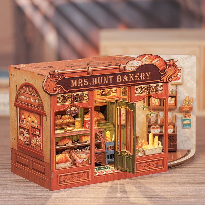 Casa Miniatura "Padaria da Senhora Hunt" DIY (Faça Você Mesmo)