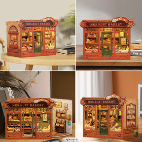 Casa Miniatura "Padaria da Senhora Hunt" DIY (Faça Você Mesmo)