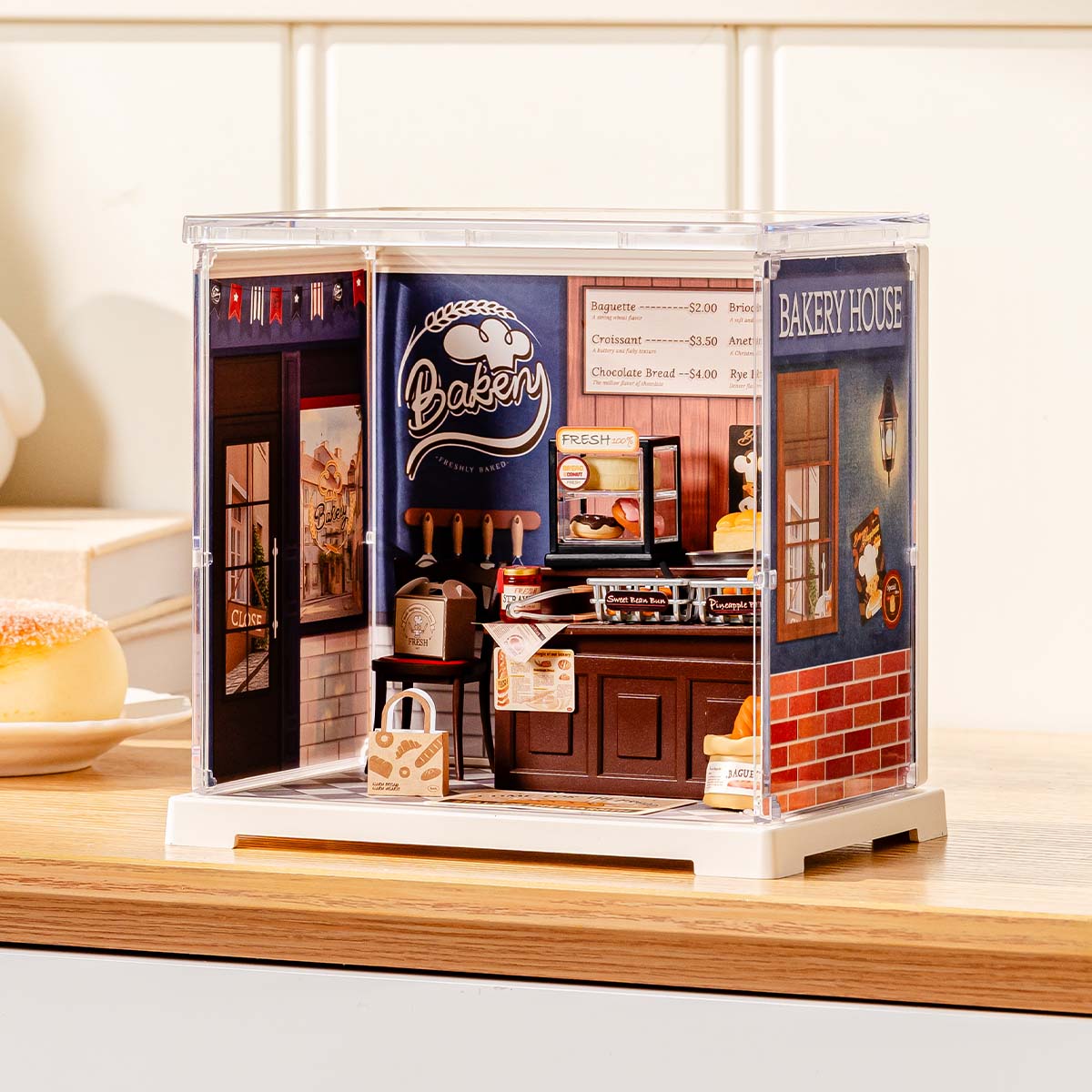 Casa Miniatura "Padaria Europeia" DIY (Faça Você Mesmo)