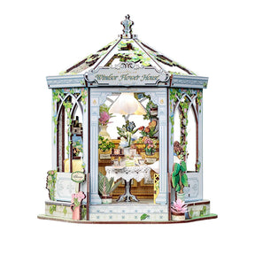 Casa Miniatura "Pavilhão de Jardim" DIY (Faça Você Mesmo)