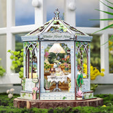 Casa Miniatura "Pavilhão de Jardim" DIY (Faça Você Mesmo)