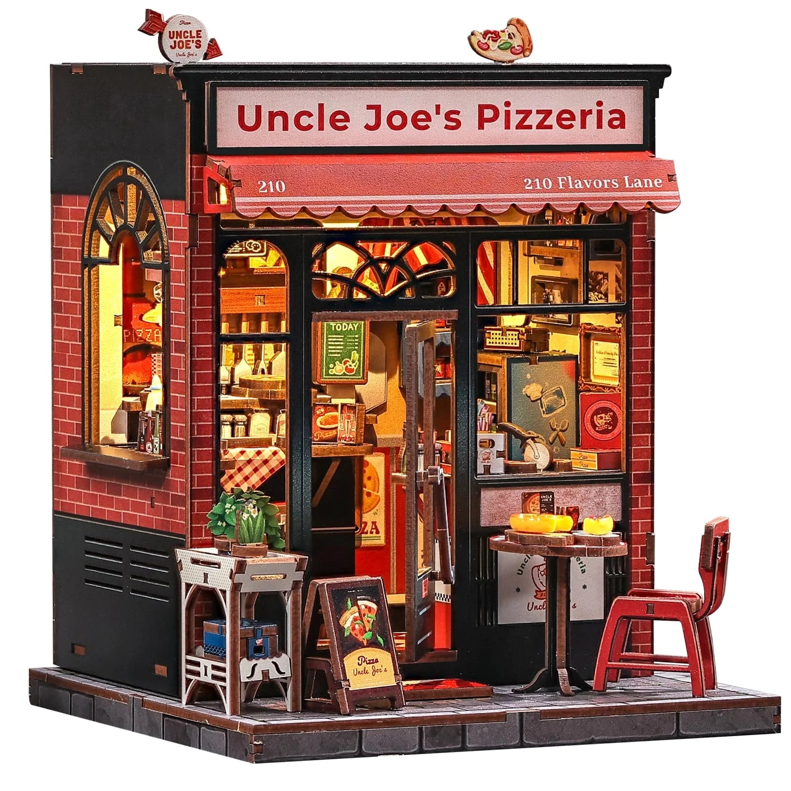 Casa Miniatura "Pizzaria do Tio Joe" DIY (Faça Você Mesmo)