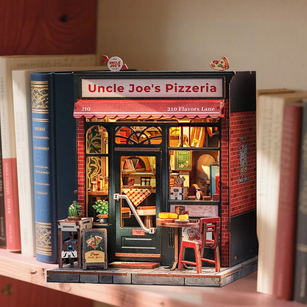 Casa Miniatura "Pizzaria do Tio Joe" DIY (Faça Você Mesmo)