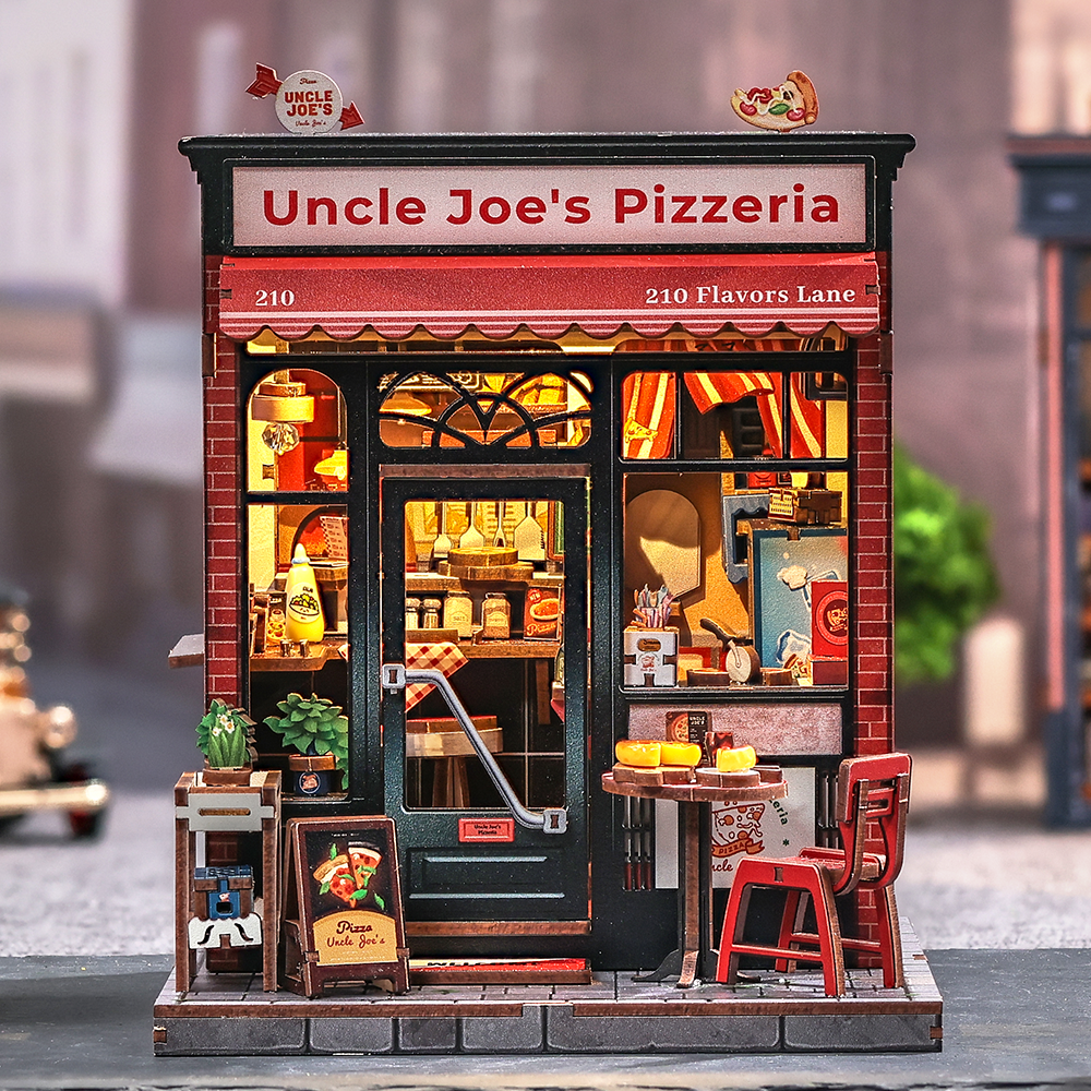 Casa Miniatura "Pizzaria do Tio Joe" DIY (Faça Você Mesmo)
