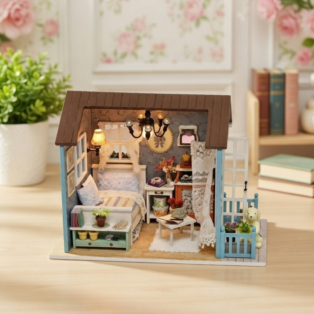Casa Miniatura "Quarto Feliz" DIY (Faça Você Mesmo)