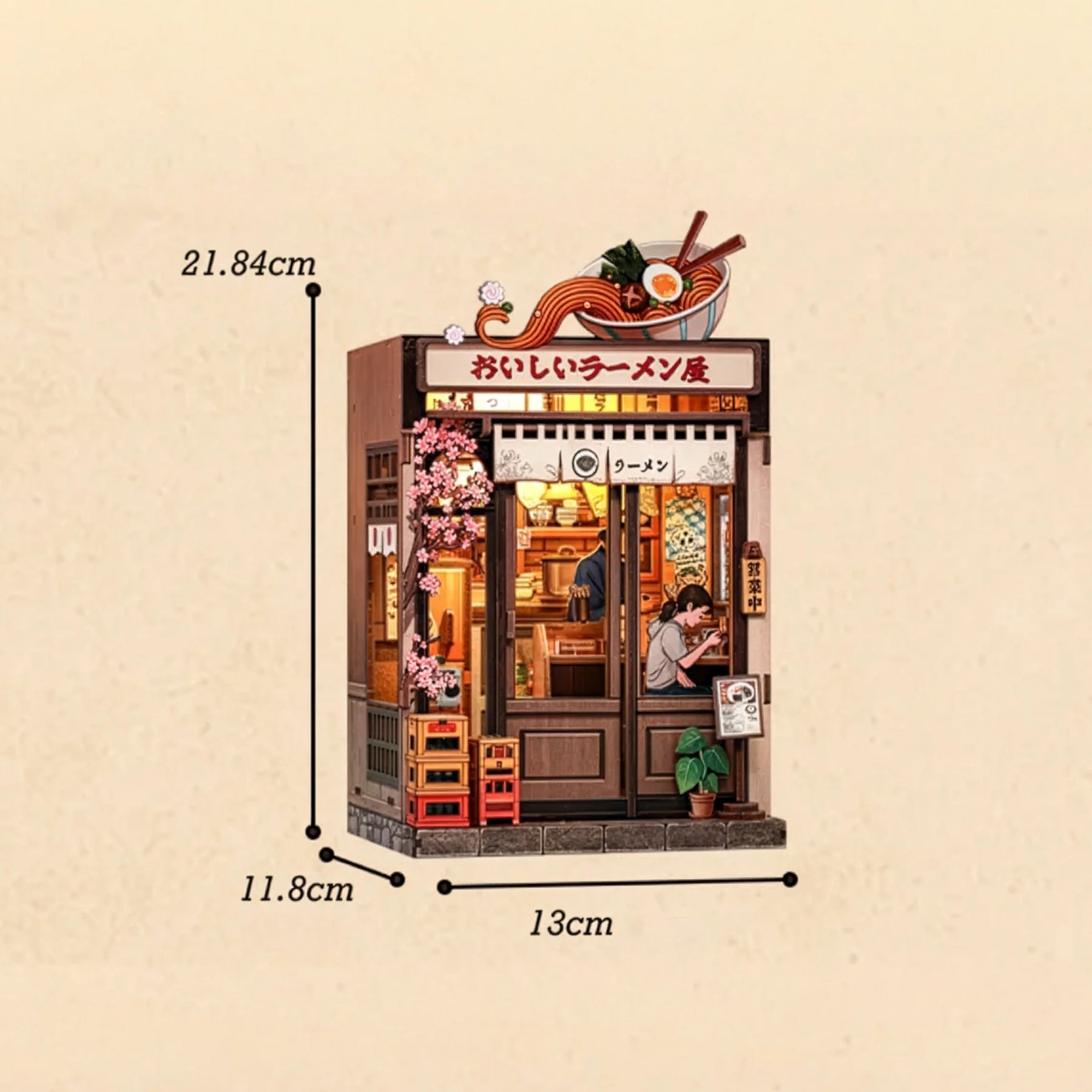 Casa Miniatura "Restaurante Oishii Ramen" DIY (Faça Você Mesmo)