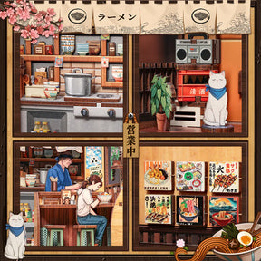 Casa Miniatura "Restaurante Oishii Ramen" DIY (Faça Você Mesmo)
