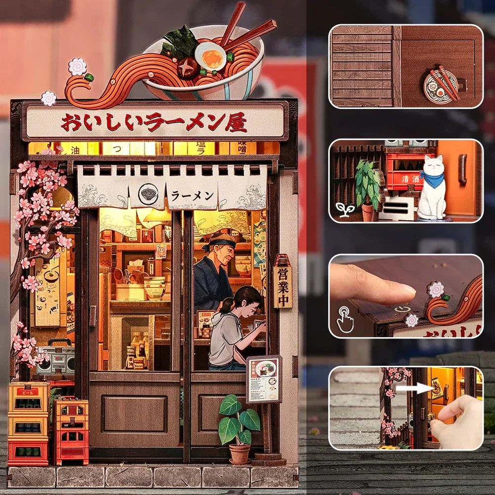 Casa Miniatura "Restaurante Oishii Ramen" DIY (Faça Você Mesmo)