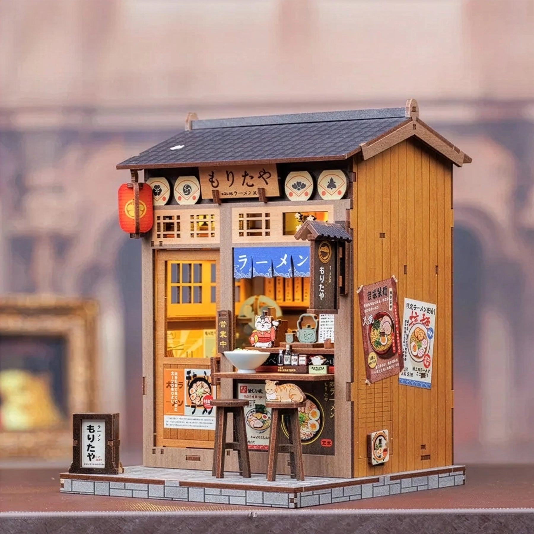 Casa Miniatura "Restaurante Ramen-ya" DIY (Faça Você Mesmo)