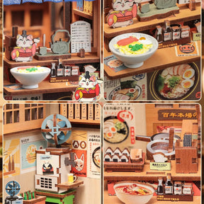 Casa Miniatura "Restaurante Ramen-ya" DIY (Faça Você Mesmo)