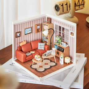 Casa Miniatura "Sala de Estar Moderna" DIY (Faça Você Mesmo)