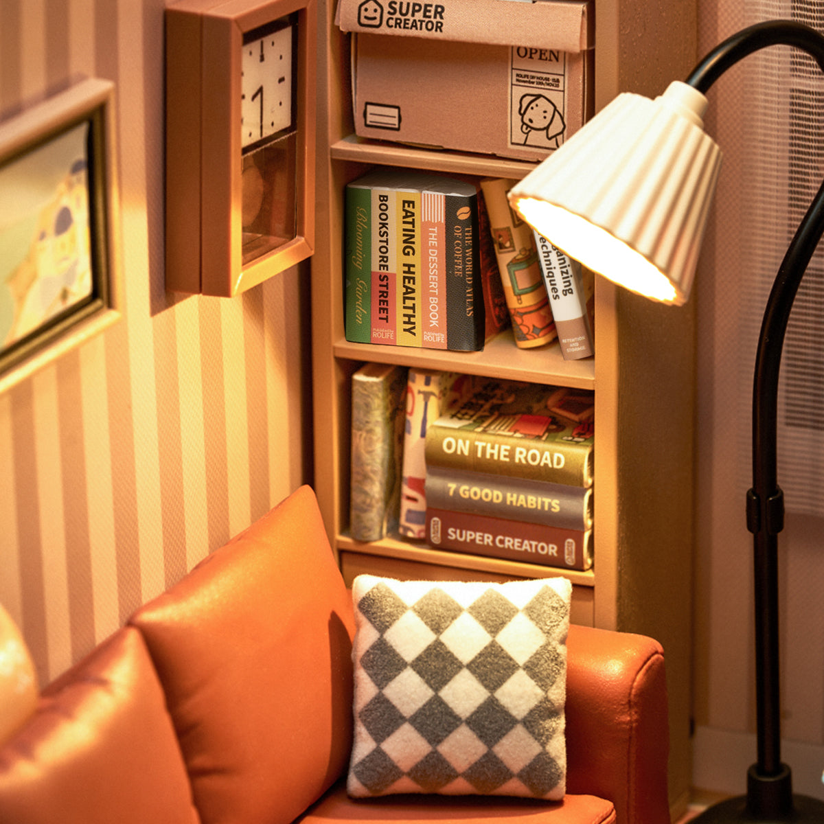 Casa Miniatura "Sala de Estar Moderna" DIY (Faça Você Mesmo)