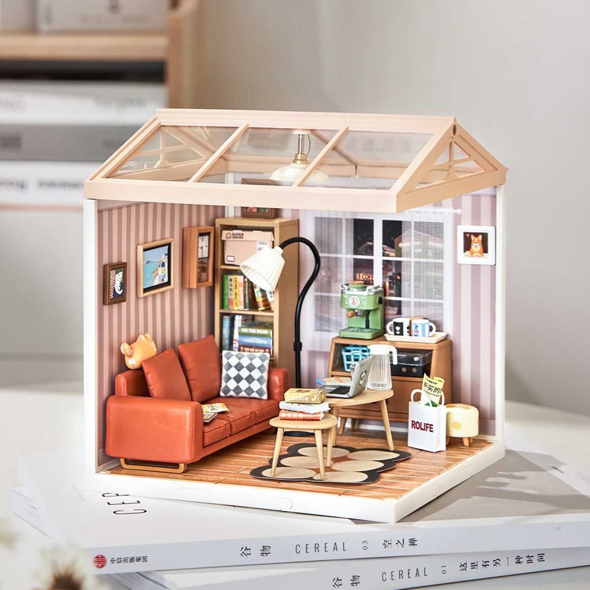 Casa Miniatura "Sala de Estar Moderna" DIY (Faça Você Mesmo)