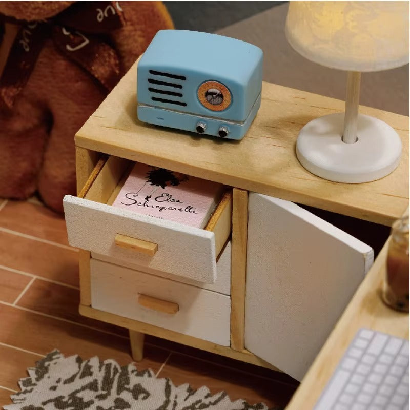 Casa Miniatura "Sala de Estudos" DIY (Faça Você Mesmo)
