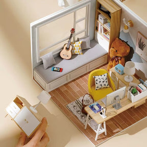 Casa Miniatura "Sala de Estudos" DIY (Faça Você Mesmo)
