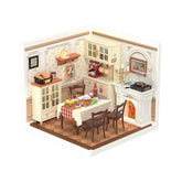 Casa Miniatura "Sala de Jantar Acolhedora" DIY (Faça Você Mesmo)