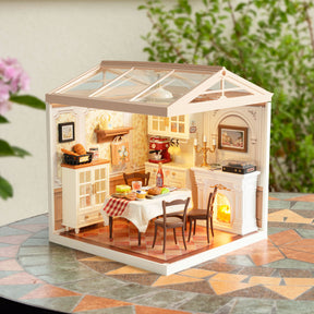 Casa Miniatura "Sala de Jantar Acolhedora" DIY (Faça Você Mesmo)