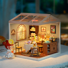 Casa Miniatura "Salão de Chá Clássico" DIY (Faça Você Mesmo)
