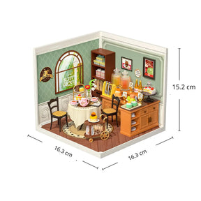 Casa Miniatura "Salão de Chá Clássico" DIY (Faça Você Mesmo)