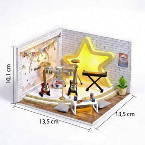 Casa Miniatura "Show Musical" DIY (Faça Você Mesmo)