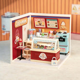 Casa Miniatura "Sorveteria Clássica" DIY (Faça Você Mesmo)