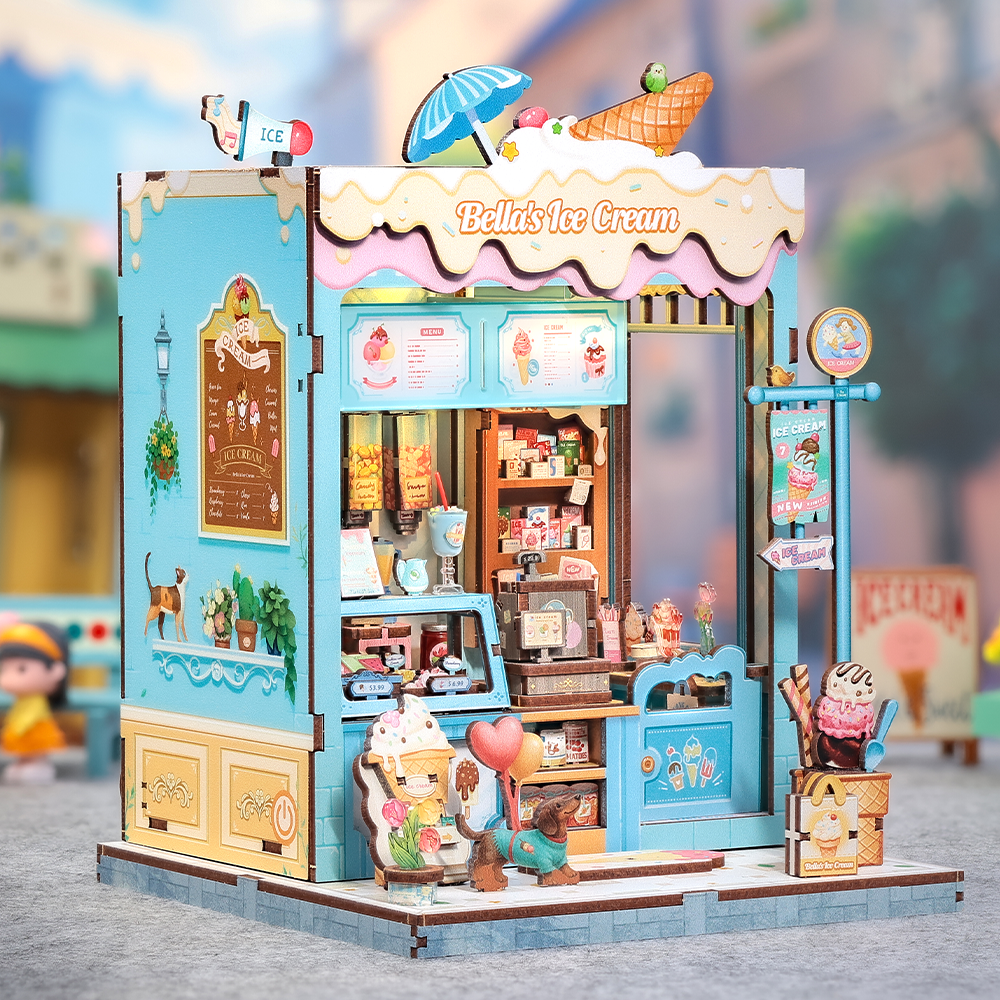 Casa Miniatura "Sorveteria da Bella" DIY (Faça Você Mesmo)