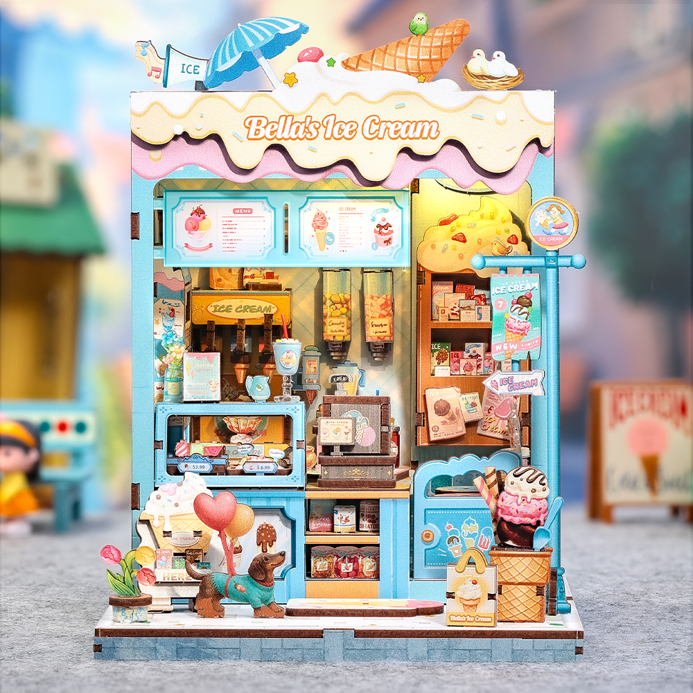 Casa Miniatura "Sorveteria da Bella" DIY (Faça Você Mesmo)