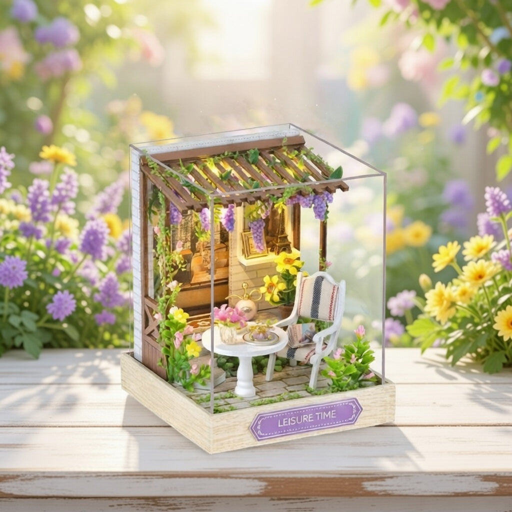 Casa Miniatura "Tempo Livre" DIY (Faça Você Mesmo)