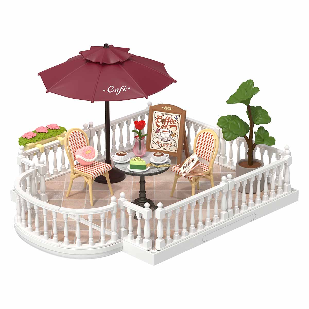 Casa Miniatura "Terraço" DIY (Faça Você Mesmo)