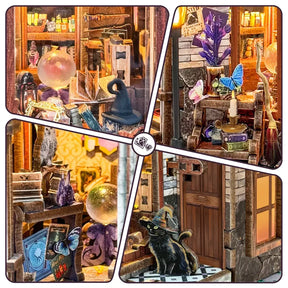 Casa Miniatura "Torre do Relógio Fantástico" DIY (Faça Você Mesmo)