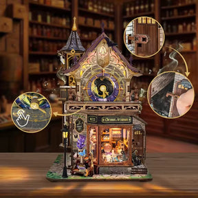 Casa Miniatura "Torre do Relógio Fantástico" DIY (Faça Você Mesmo)
