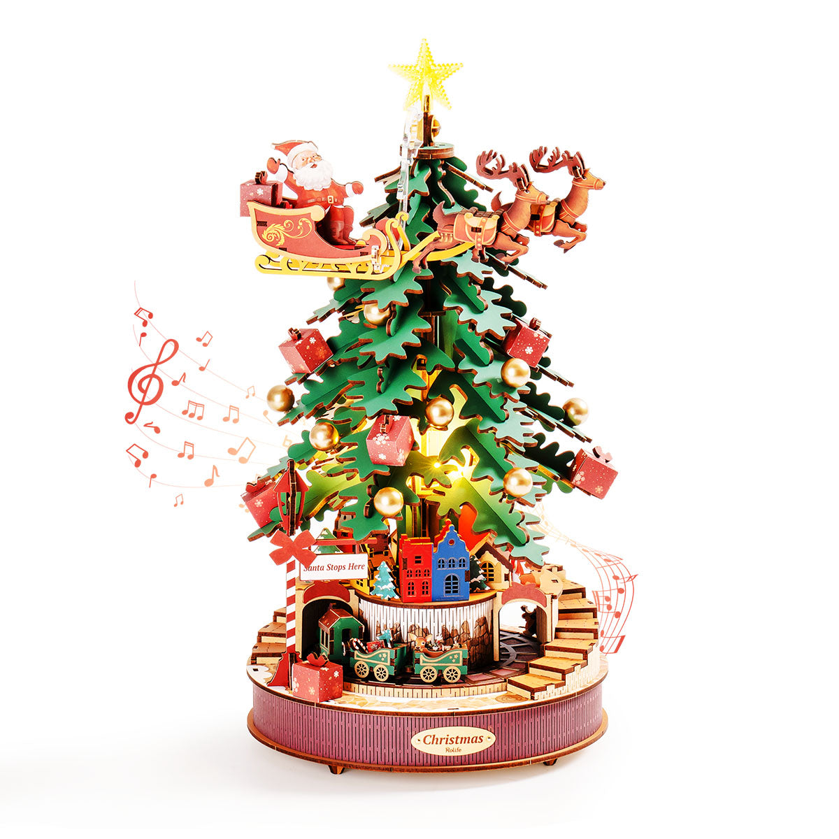 Quebra-cabeça 3D "Árvore Musical de Natal"