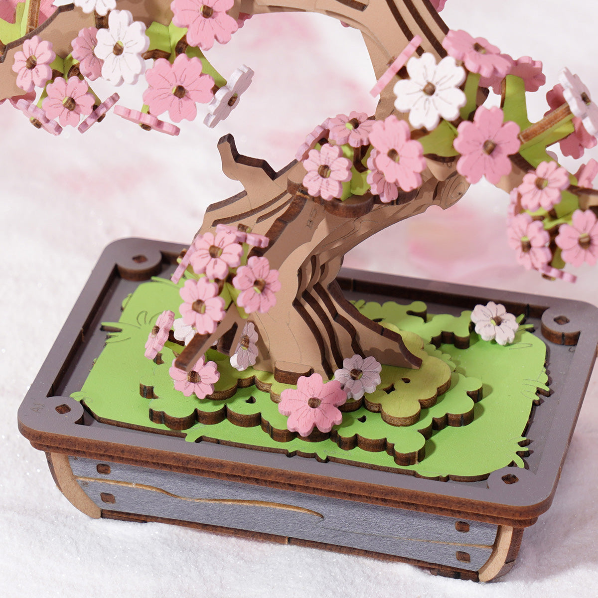 Quebra-cabeça 3D "Bonsai de Flor de Cerejeira Sakura"