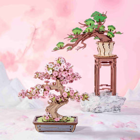 Quebra-cabeça 3D "Bonsai de Flor de Cerejeira Sakura"