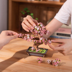 Quebra-cabeça 3D "Bonsai de Flor de Cerejeira Sakura"
