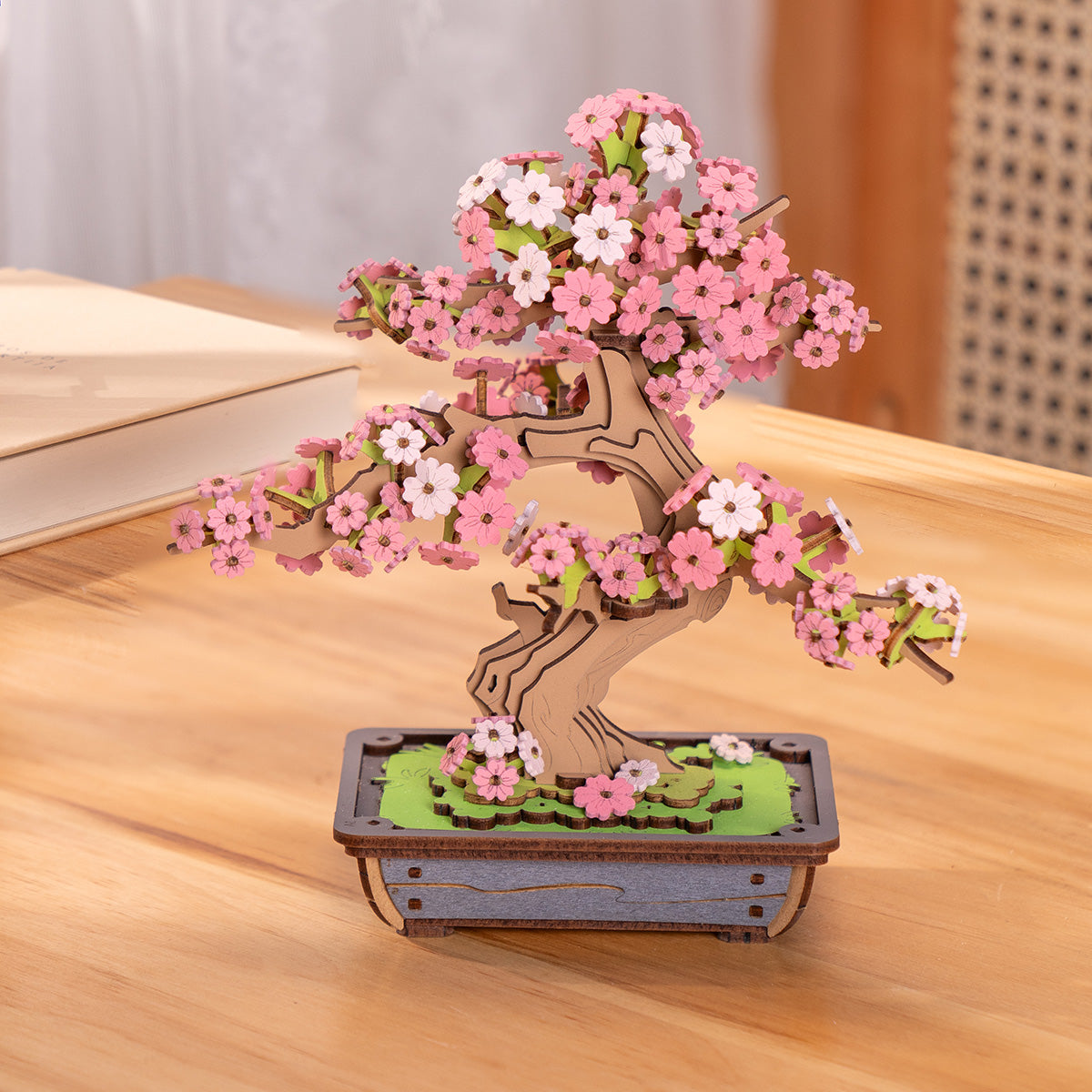 Quebra-cabeça 3D "Bonsai de Flor de Cerejeira Sakura"