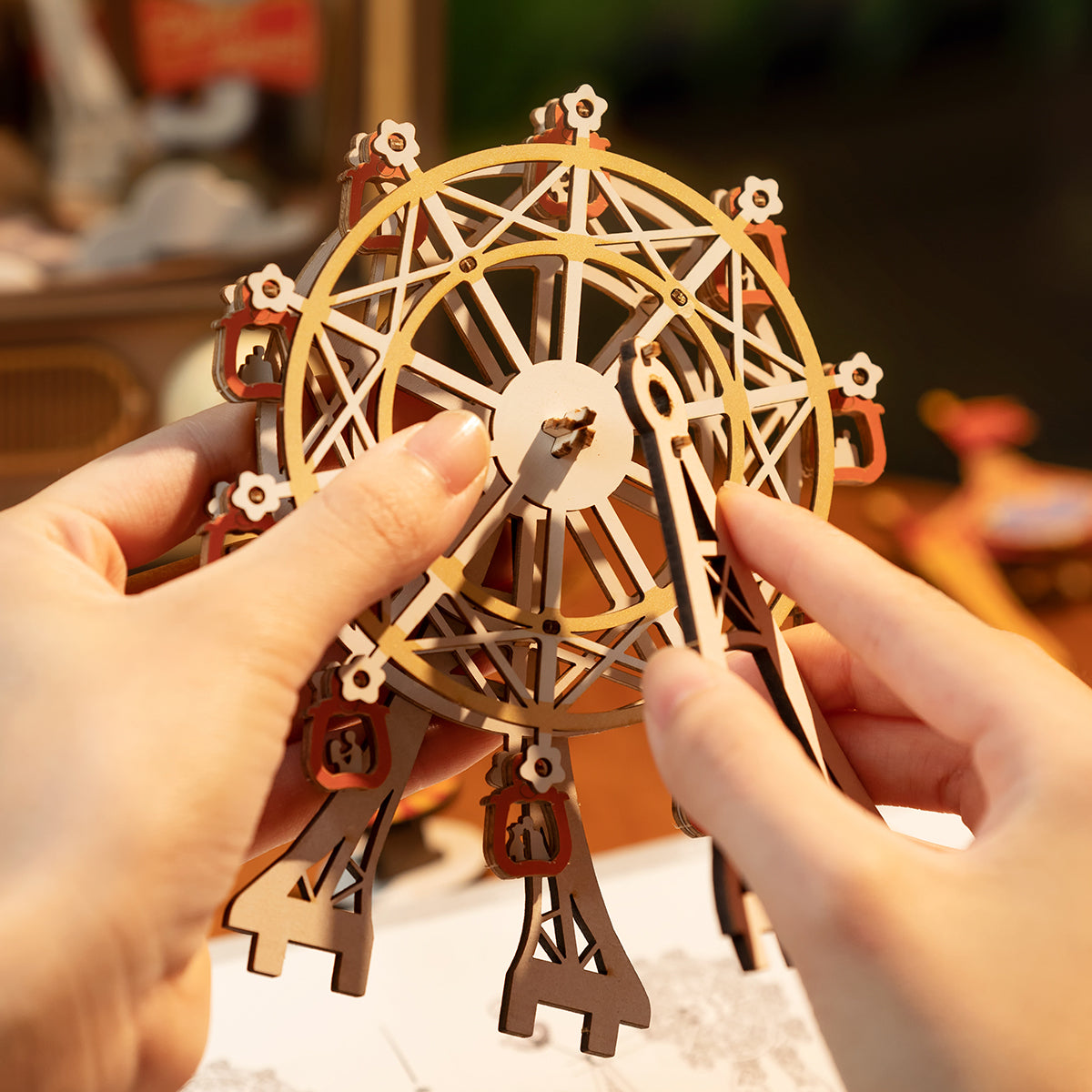 Quebra-cabeça 3D "Caixa Musical Parque de Atrações"