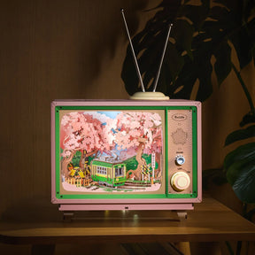 Quebra-cabeça 3D "Caixa Musical Trem das Flores de Cerejeira"