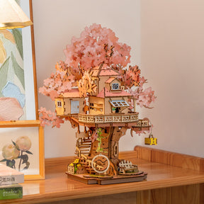 Quebra-cabeça 3D "Casa na Árvore Cerejeira"