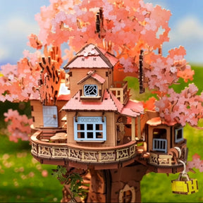 Quebra-cabeça 3D "Casa na Árvore Cerejeira"