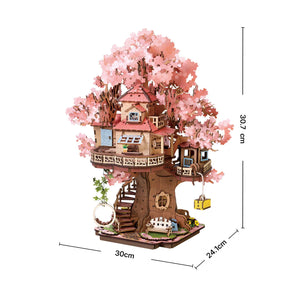 Quebra-cabeça 3D "Casa na Árvore Cerejeira"