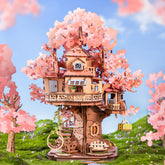 Quebra-cabeça 3D "Casa na Árvore Cerejeira"