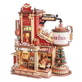 Quebra-cabeça 3D "Fábrica Musical de Natal do Papai Noel"