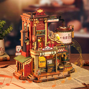 Quebra-cabeça 3D "Fábrica Musical de Natal do Papai Noel"