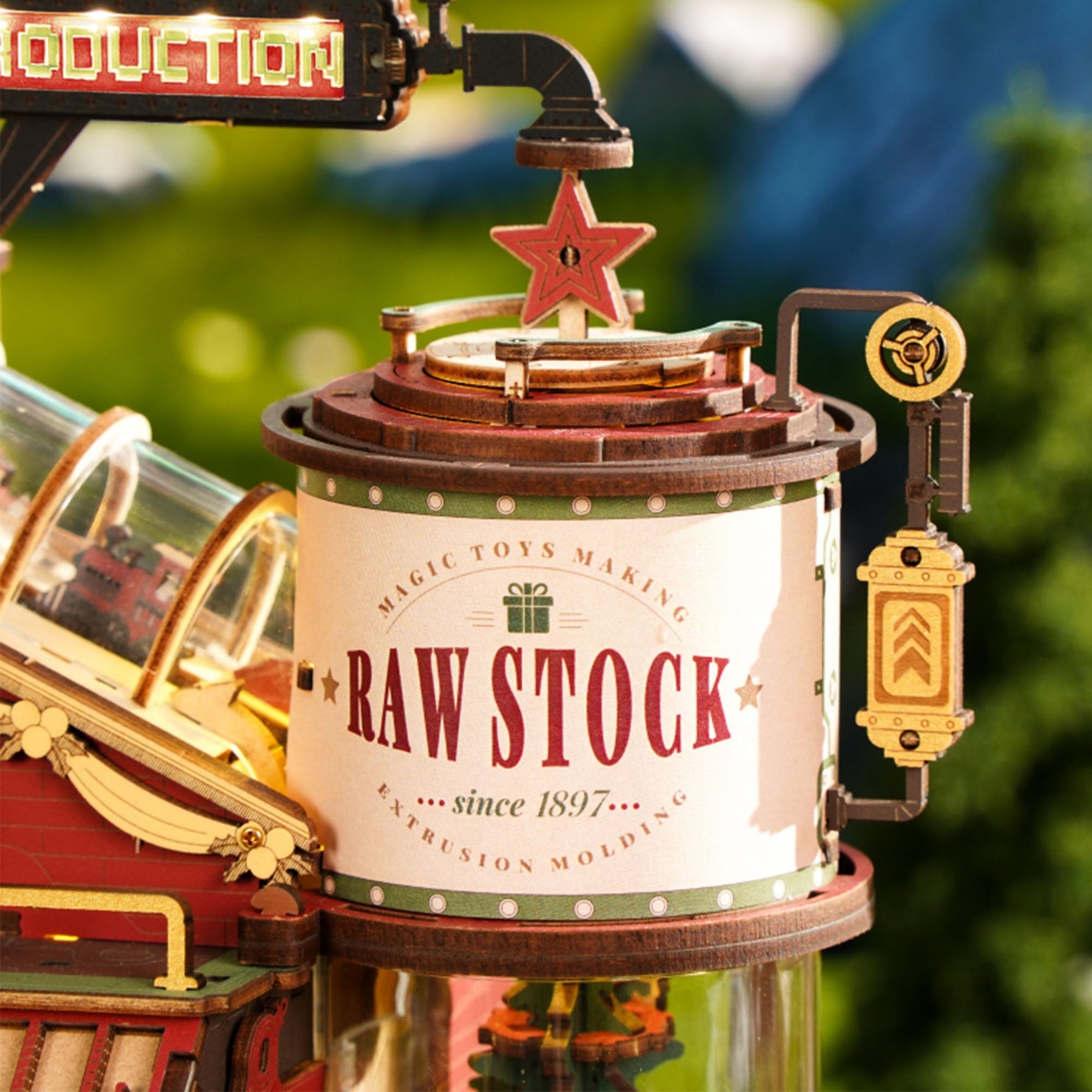 Quebra-cabeça 3D "Fábrica Musical de Natal do Papai Noel"