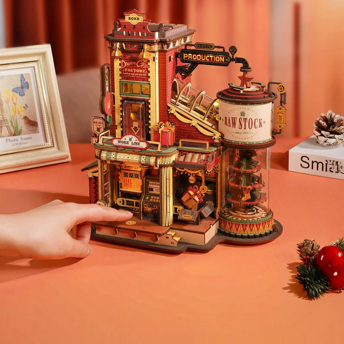 Quebra-cabeça 3D "Fábrica Musical de Natal do Papai Noel"