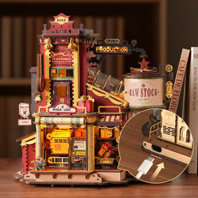 Quebra-cabeça 3D "Fábrica Musical de Natal do Papai Noel"