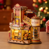 Quebra-cabeça 3D "Fábrica Musical de Natal do Papai Noel"
