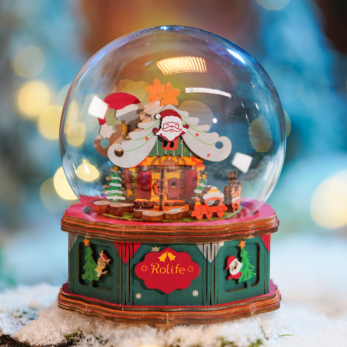 Quebra-cabeça 3D "Vila Musical de Natal do Papai Noel"